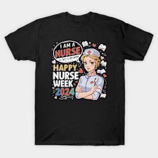 Celebrating Nurses: Happy Nurse Week 2024 Tribute T-Shirt